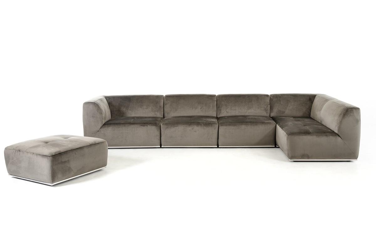 

    
VIG Furniture Divani Casa Hawthorn Sectional Sofa Set Gray VGKK2388-RAF-C-649
