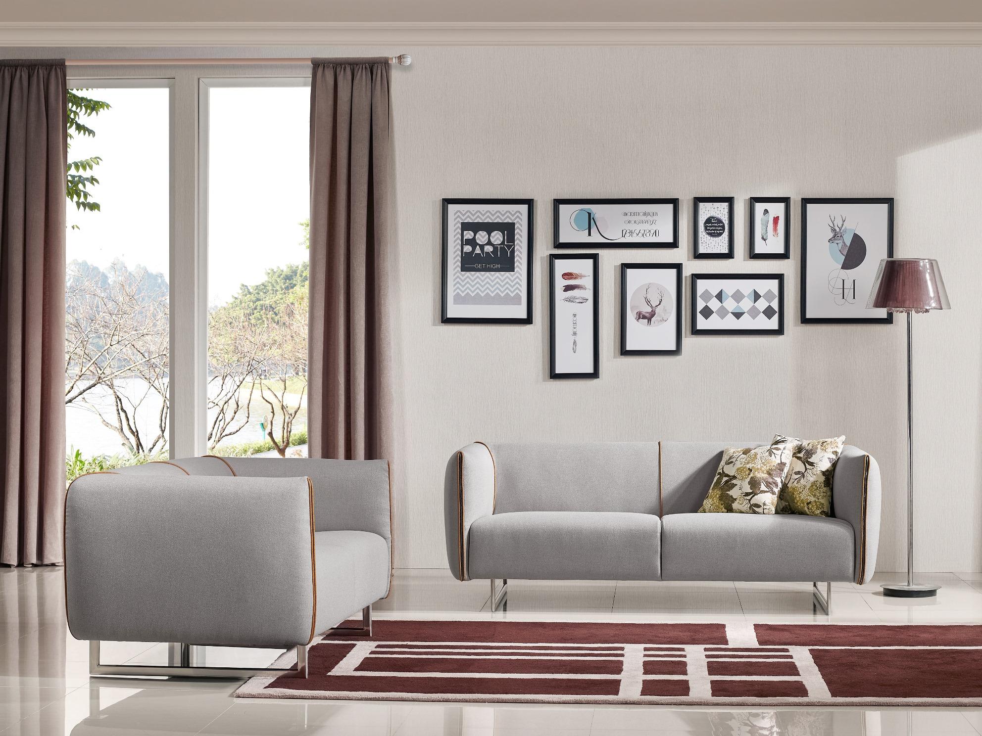 

    
Grey & Yellow Fabric Sofa Set 3Pcs VIG Divani Casa Medora Modern Contemporary
