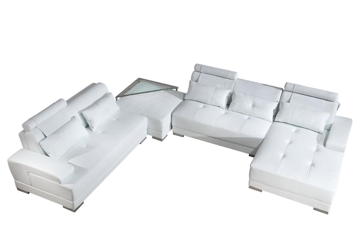

    
VGEV-SP-5005W Set -4 VIG Furniture Sectional Sofa Set
