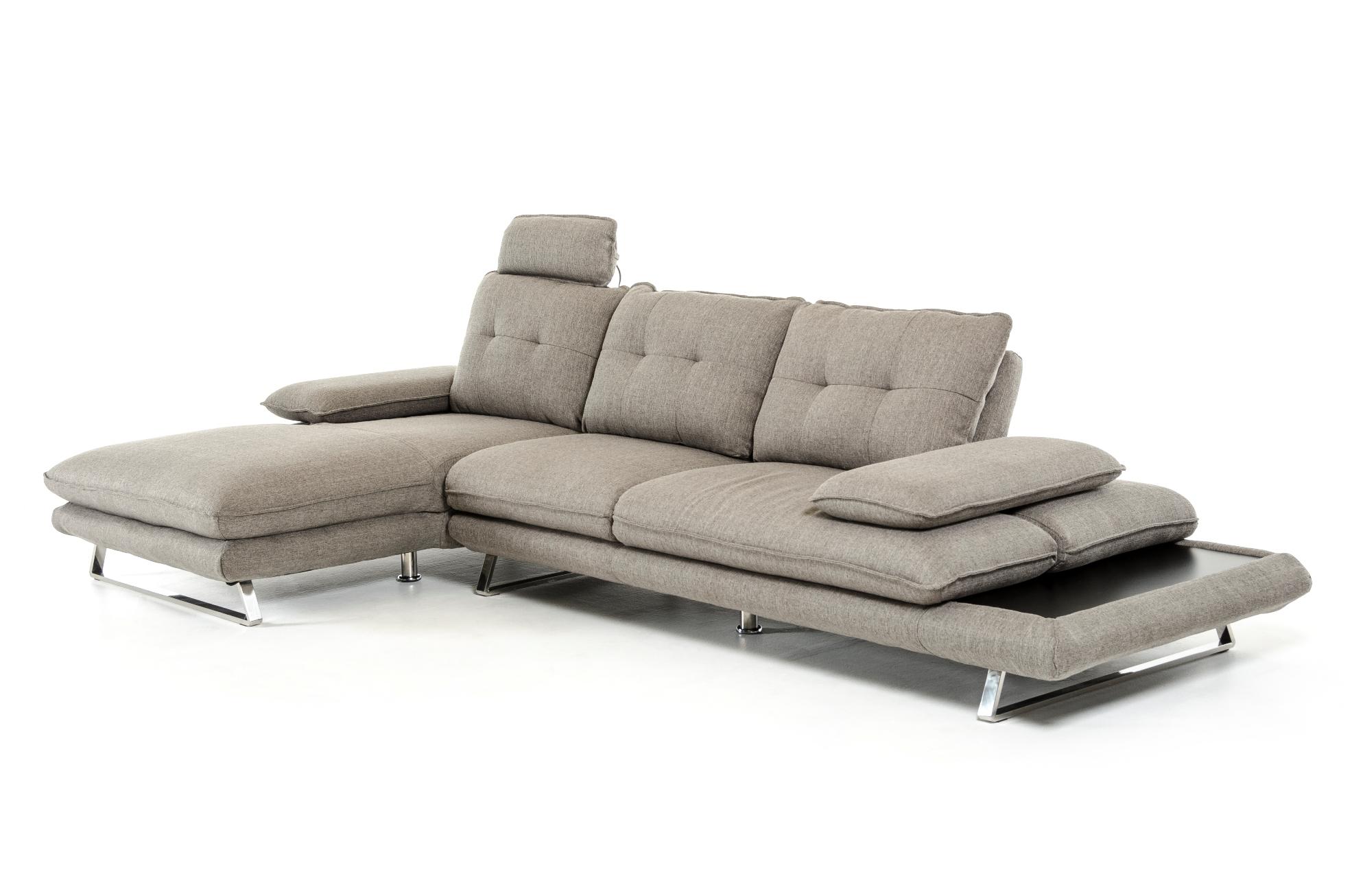 

        
VIG Furniture Divani Casa Porter Sectional Sofa Gray Fabric 00840729136709
