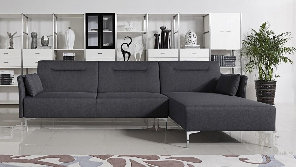 

    
Grey Fabric Sectional Sofa Bed VIG Divani Casa Rixton Modern Right Facing Chaise
