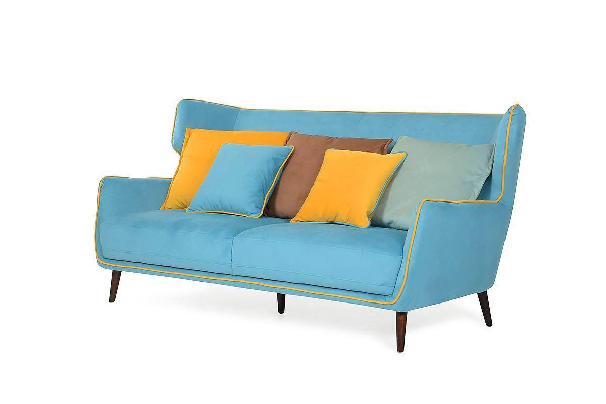 

    
VIG Furniture Divani Casa Stellan Sofa Blue/Yellow VGKK2586-SOFA

