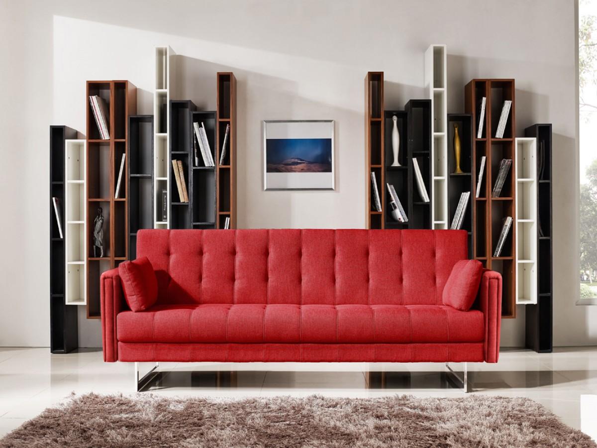 

    
Red Fabric Tufted Sofa Bed VIG Divani Casa Tejon Modern Contemporary
