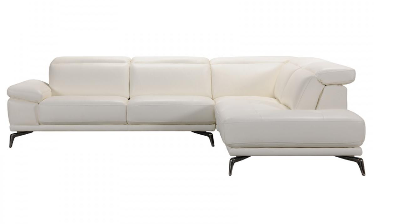 

    
White Full Leather Sectional Sofa Right Chaise VIG Divani Casa Tundra Modern

