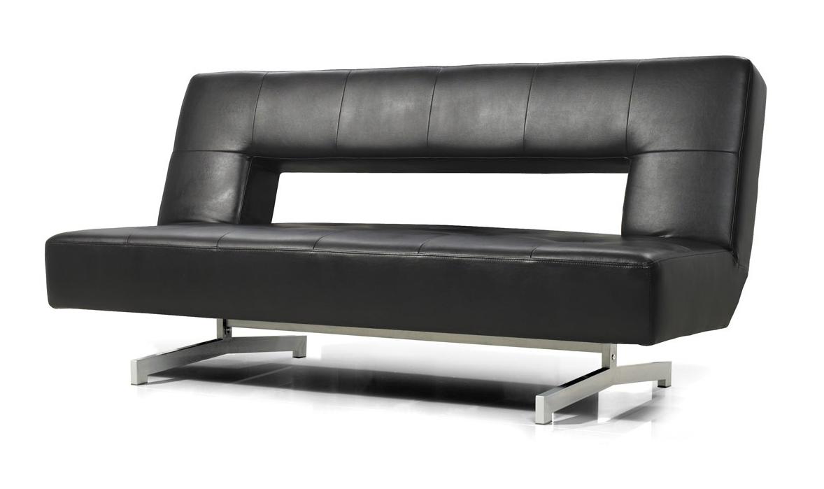 

    
Fold-Out Black Leatherette Tufted Sofa Bed VIG Modern Divani Casa Wilshire
