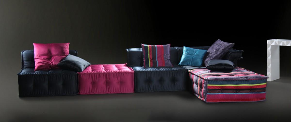 

    
Modern Ultra Chic Fabric Sectional Multicolored Living Room VIG Versus Chloe
