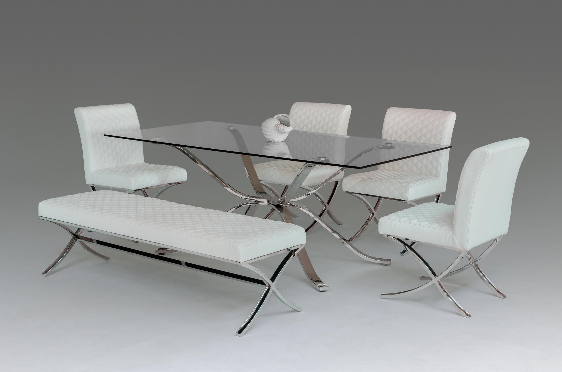 

    
VIG Furniture Modrest Adderley Dining Table Clear/Chrome VGVCT1101-20
