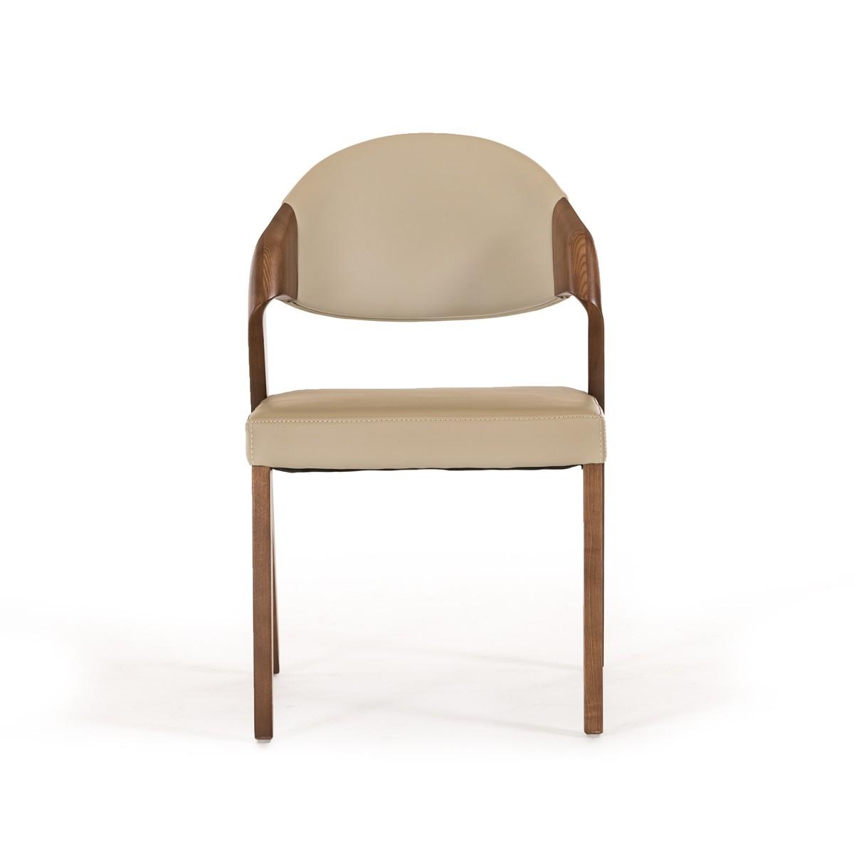 

        
VIG Furniture Modrest Arlo Dining Chair Set Walnut/Gray Leatherette 00840729139571

