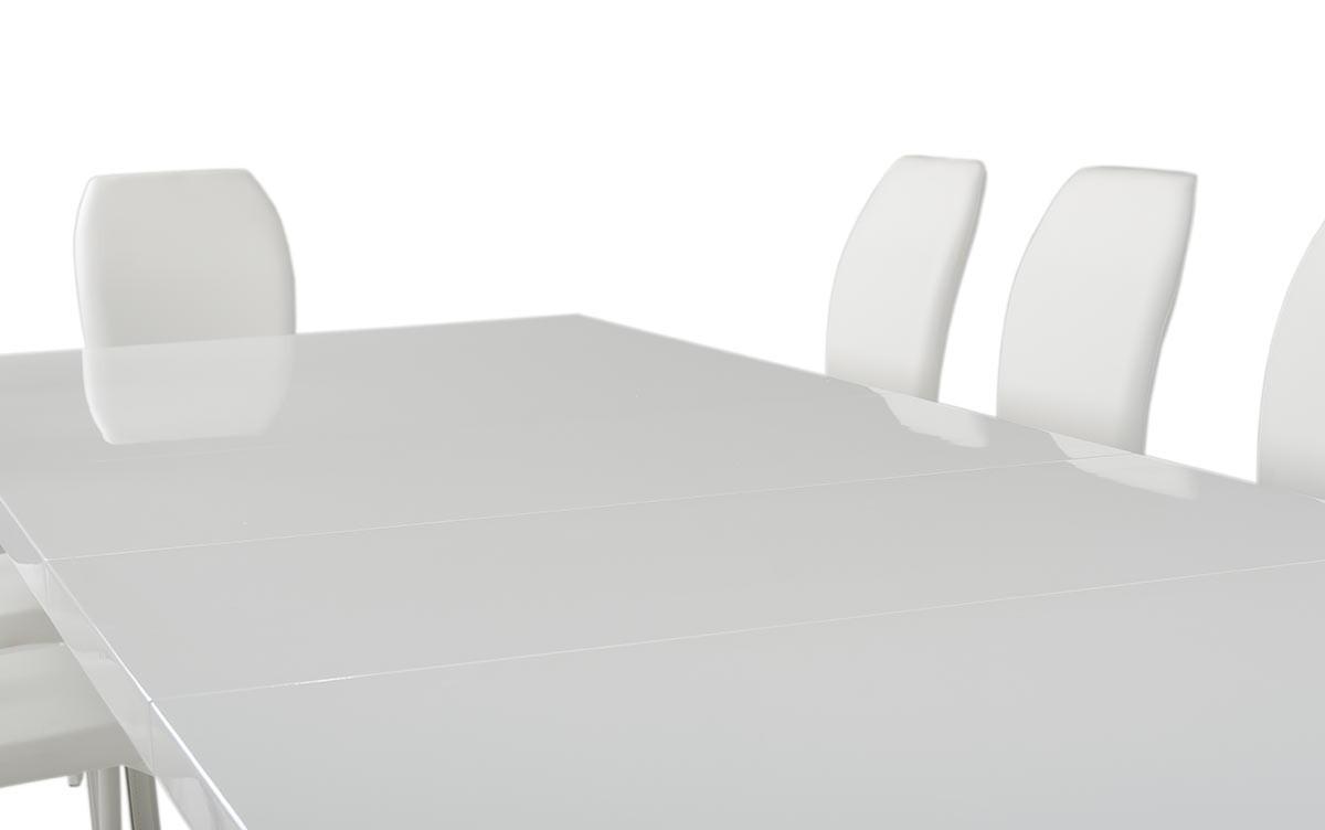 

    
 Order  Glossy White Rectangular Dining Table VIG Modrest Bono Modern Contemporary
