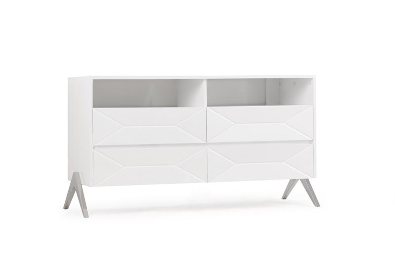 Contemporary, Modern Double Dresser Modrest Candid VGVCJ1109-D in White 