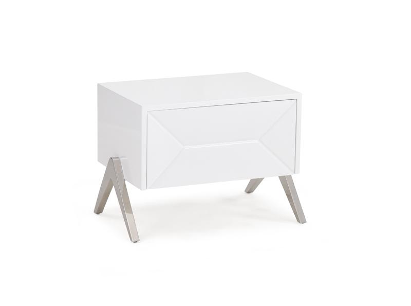 Contemporary, Modern Nightstand Modrest Candid VGVCN1109 in White 