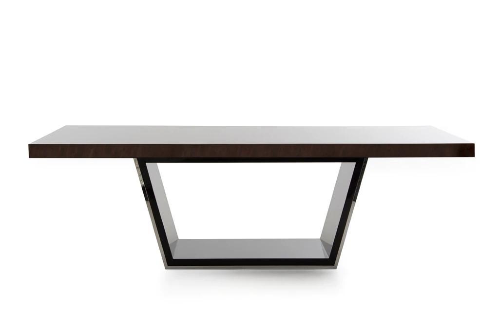 Contemporary, Modern Dining Table Christa VGHB220T in Ebony, Brown 