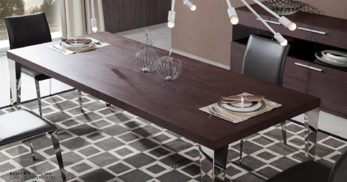 

    
VIG Modrest Daytona - Modern Brown Oak Dining Table Set 7 Pcs Contemporary

