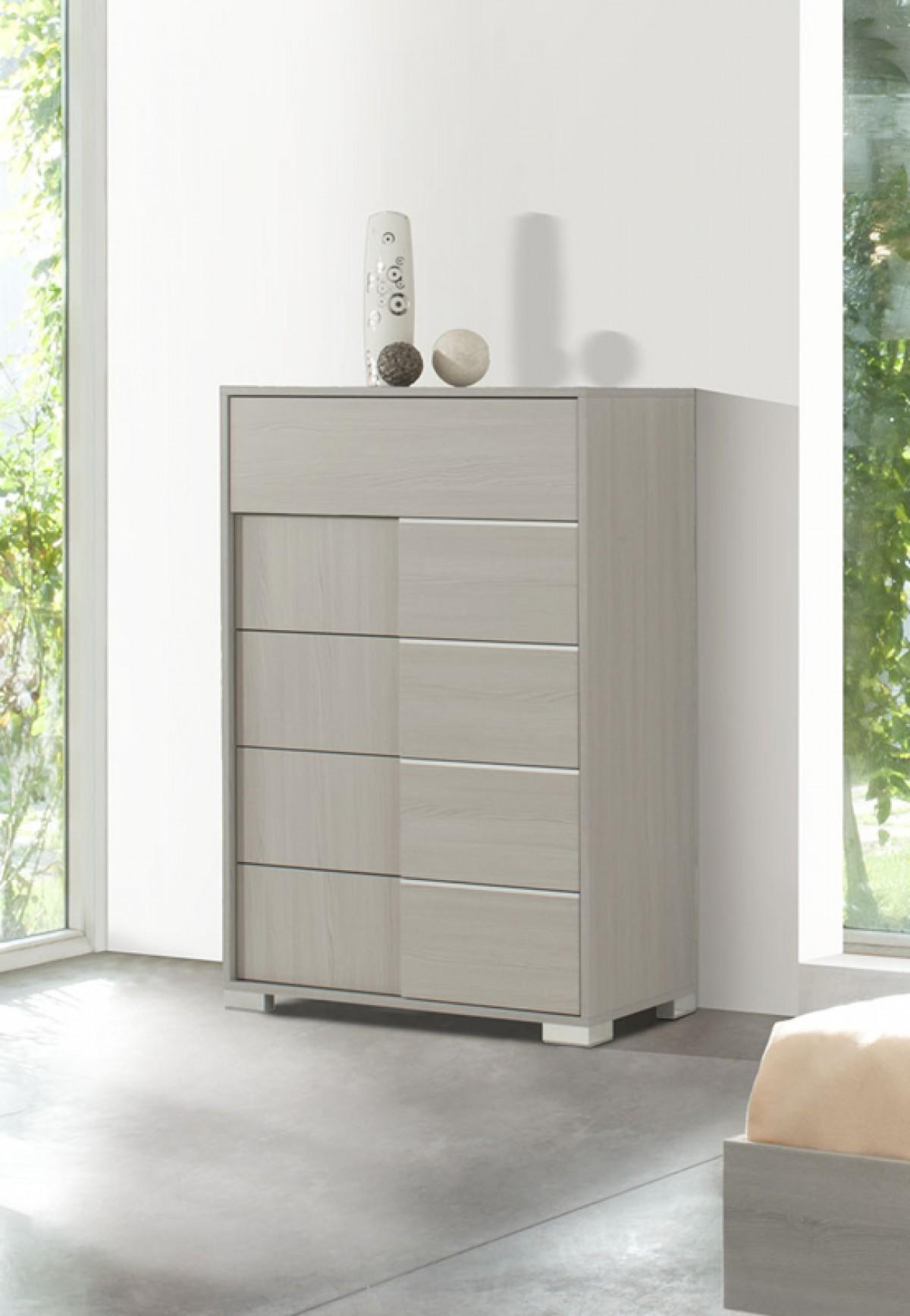 Contemporary, Modern Bachelor Chest Modrest Ethan VGACETHAN-CHEST in Gray Lacquer