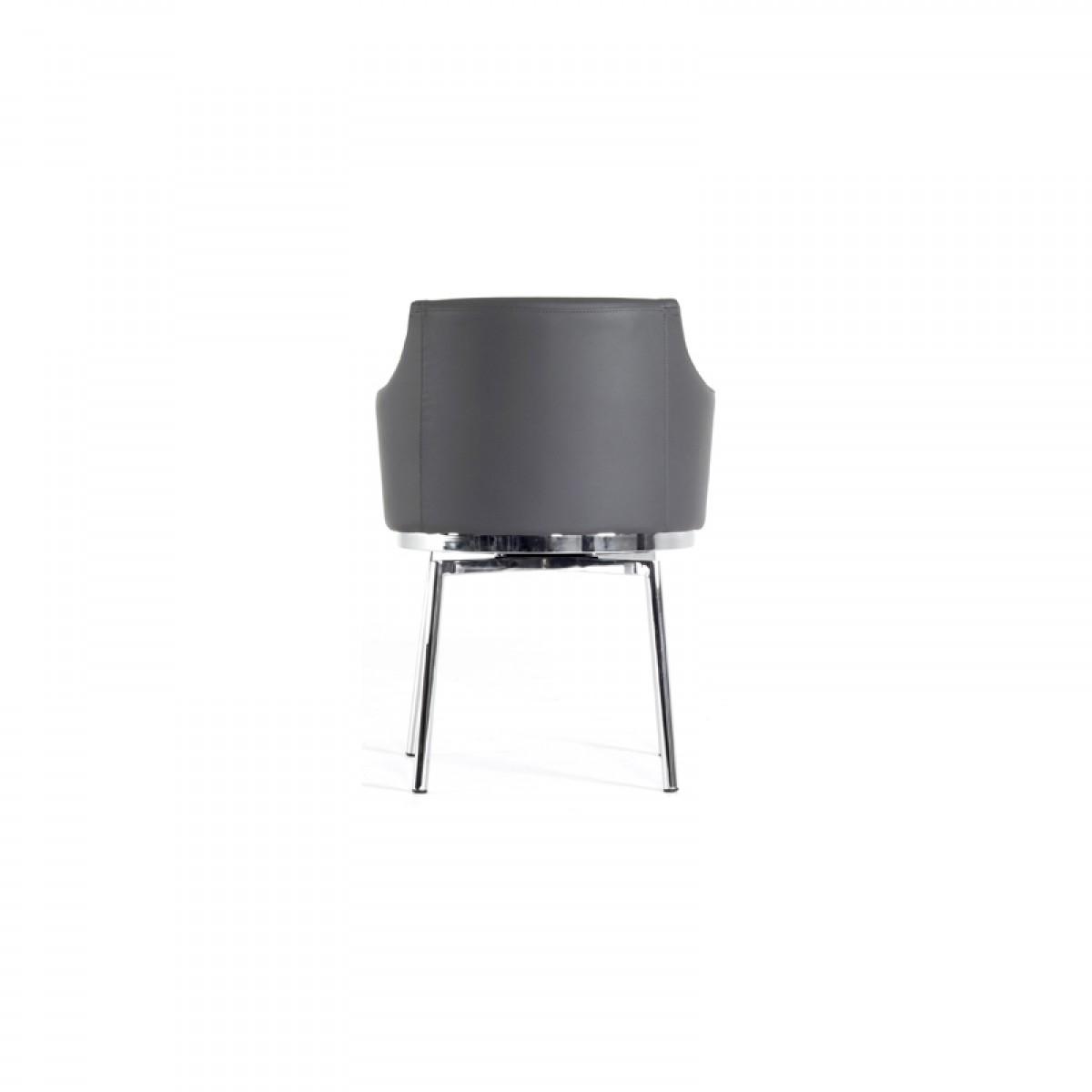

        
VIG Furniture Modrest Kaweah Dining Arm Chair Gray Leatherette 00840729139618
