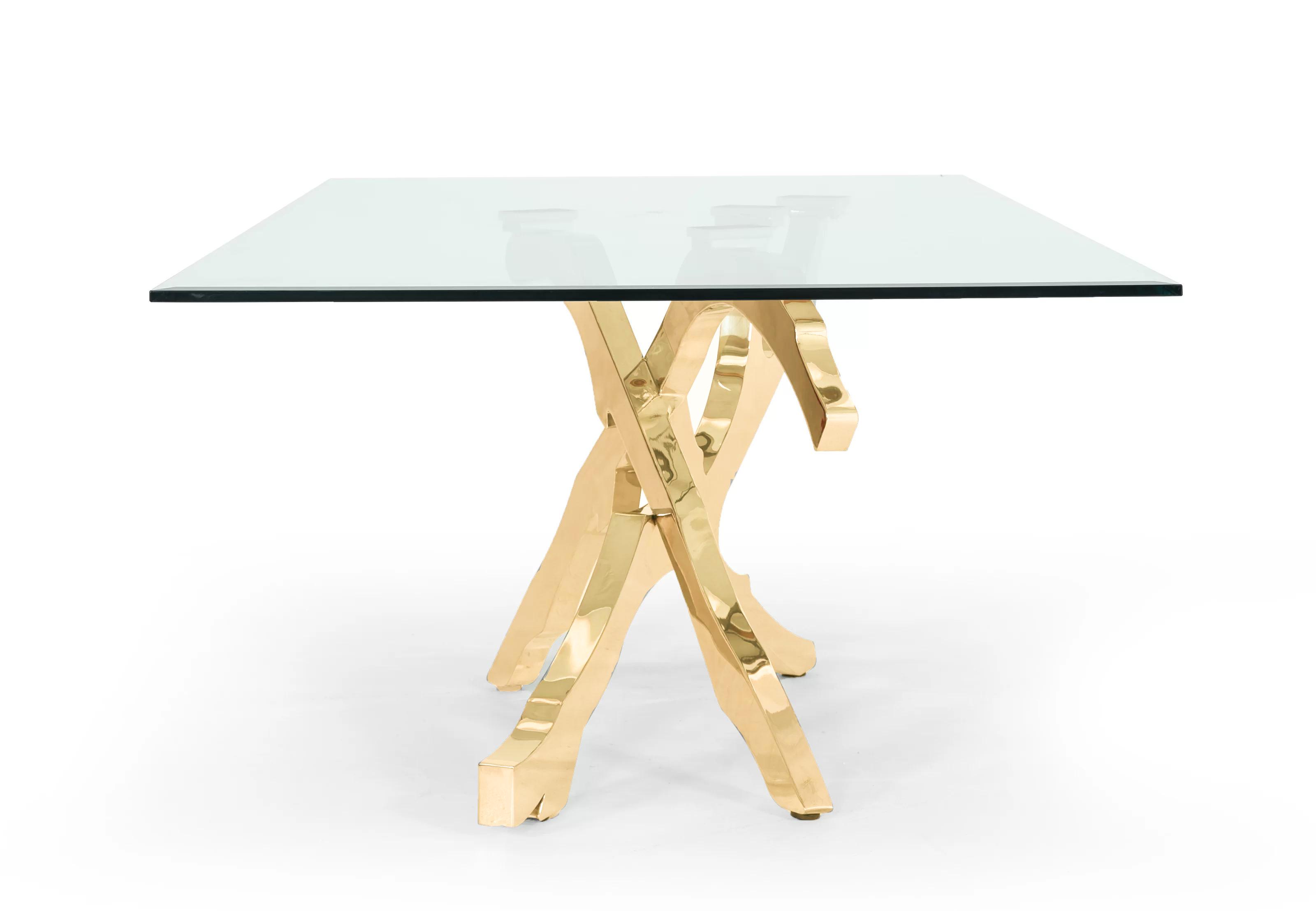

    
VIG Furniture Legend Dining Table Black VGVCT8111-GLD
