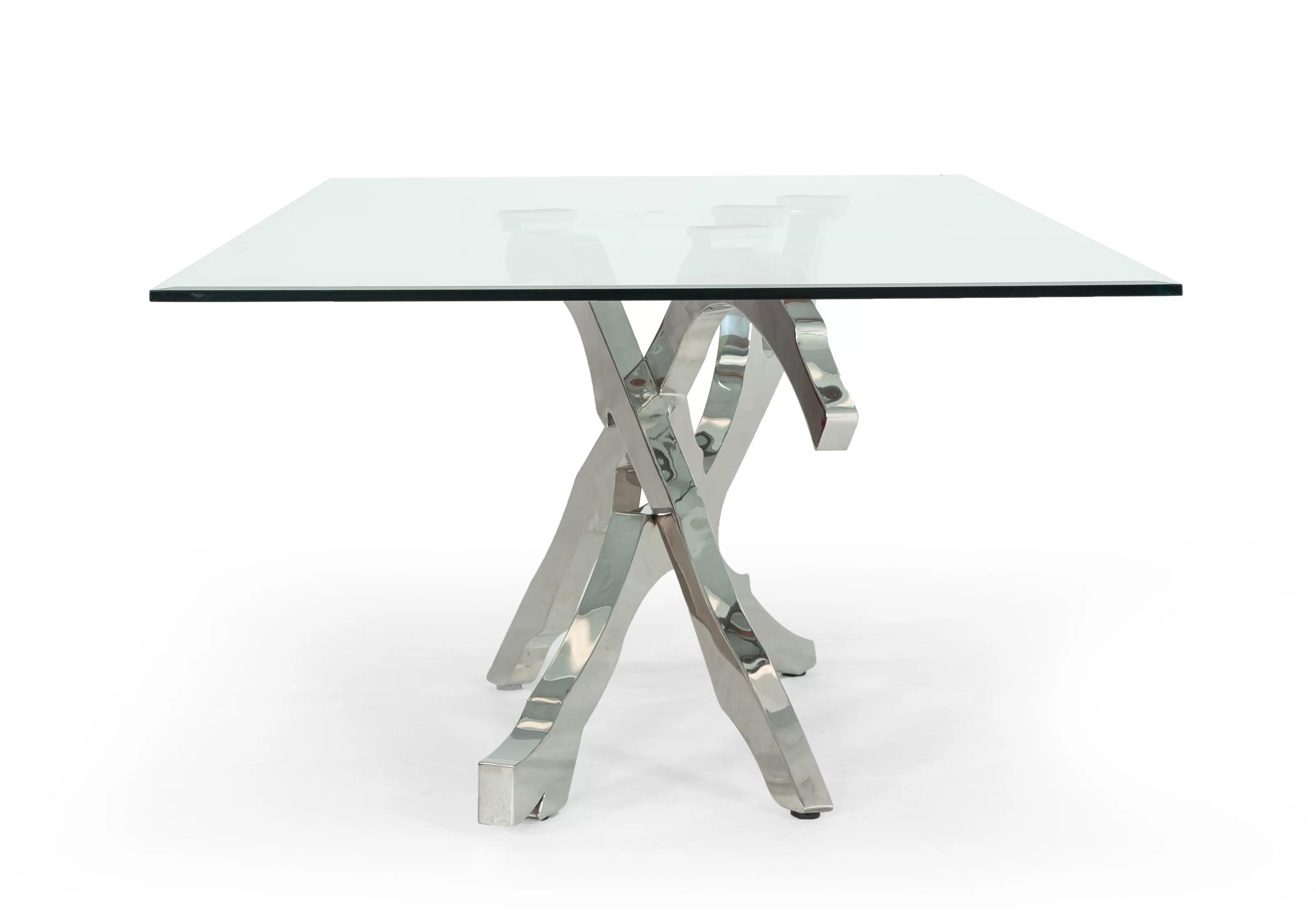 

    
VIG Furniture Legend Dining Table Silver VGVCT8111-STL
