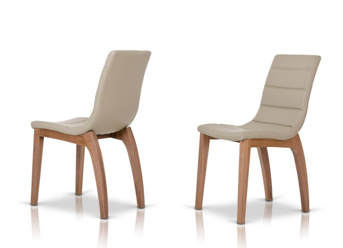 

    
Beige Leatherette Dining Chair Set 2Pcs VIG Modrest Liev Modern
