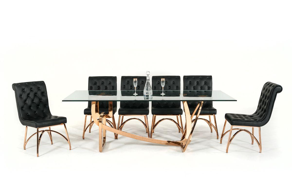

    
VIG Furniture Modrest Oro Rosa Dining Table Fols/Smoked/Gold VGVCT1301RG-22
