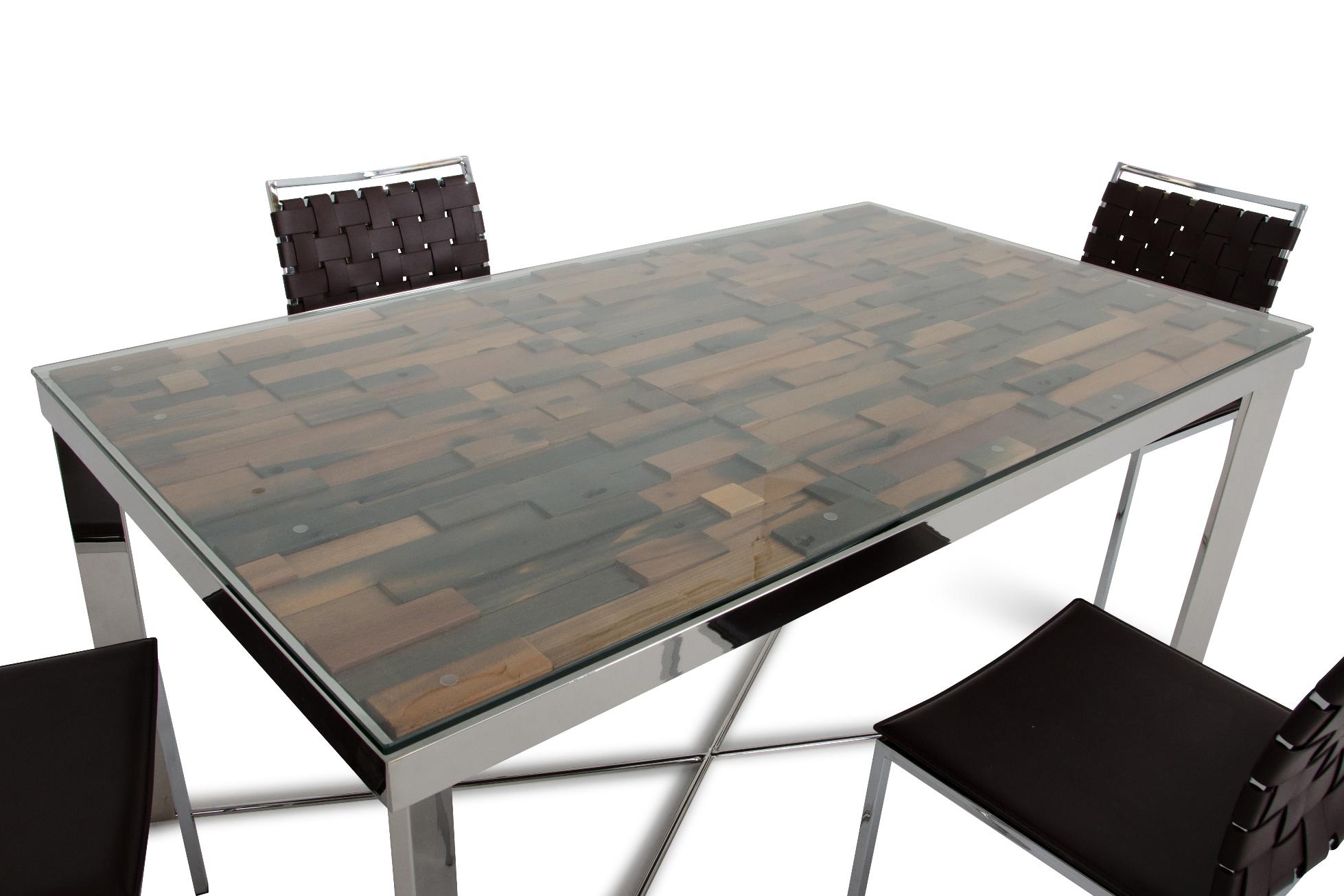 

    
VIG Furniture Modrest Santiago Dining Table Brown/Chrome VGEWF2193AA

