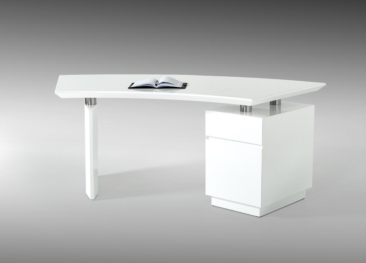 

    
Home Office Computer Desk Glossy White Stanford VIG Modrest Contemporary
