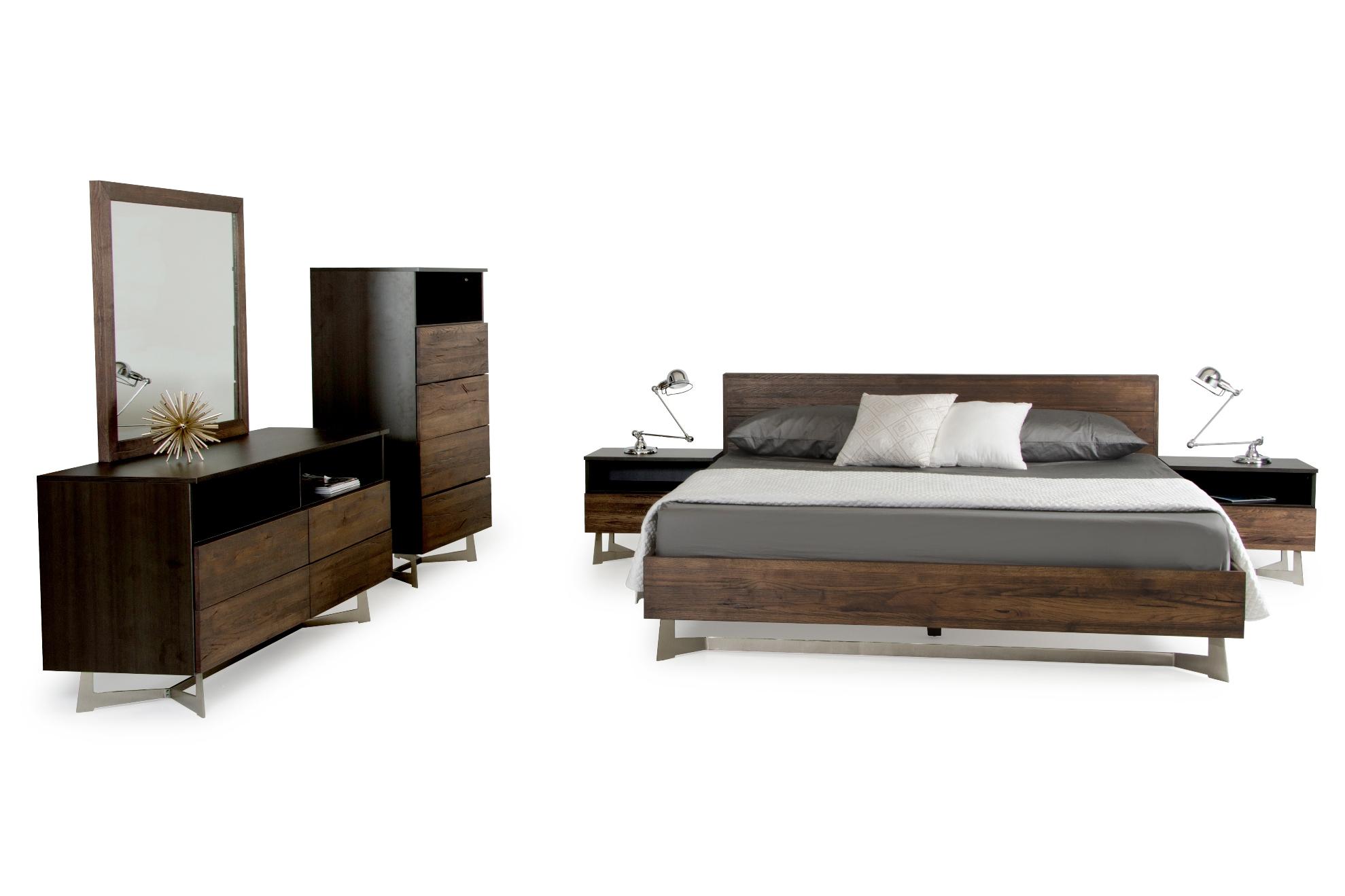 

    
VIG Furniture Modrest Wharton Platform Bedroom Set Brown VGEDWHARTON-SET-EK-6
