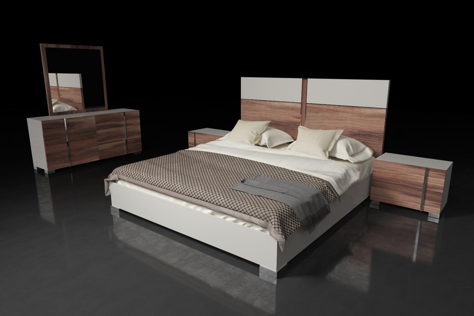 

                    
Buy VIG Nova Domus Giovanna Modern White Gloss Cherry Veneer Finish King Bedroom Set 6Pcs Made In Italy
