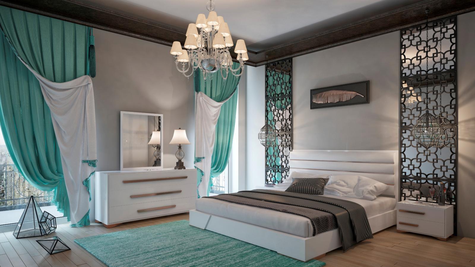 

    
VIG Nova Domus Juliet White Rosegold Lacquer King Bedroom Set 5Pc Made In Italy
