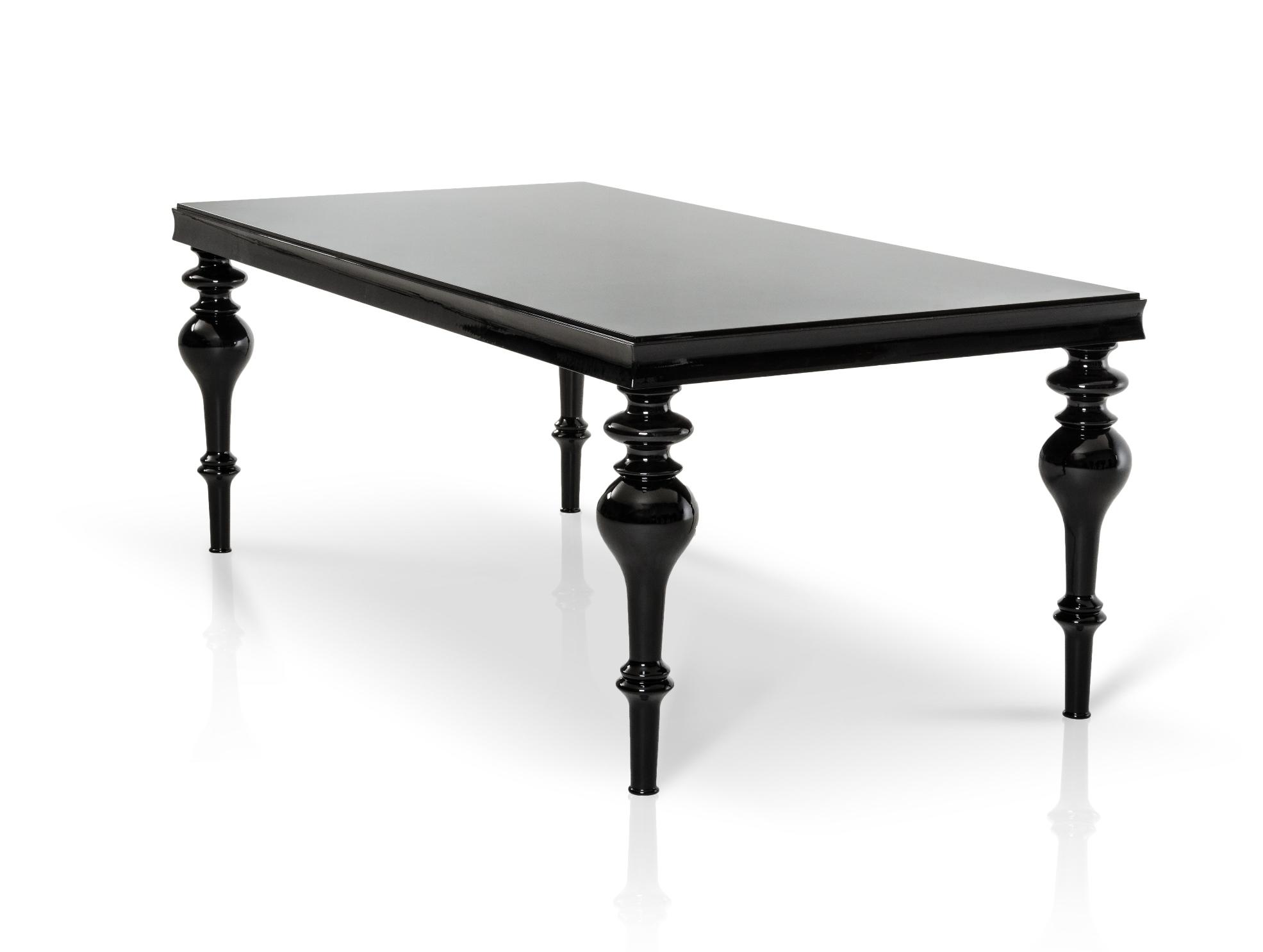 

    
Glossy Black Lacquer Dining Table VIG Versus Bella Transitional Contemporary
