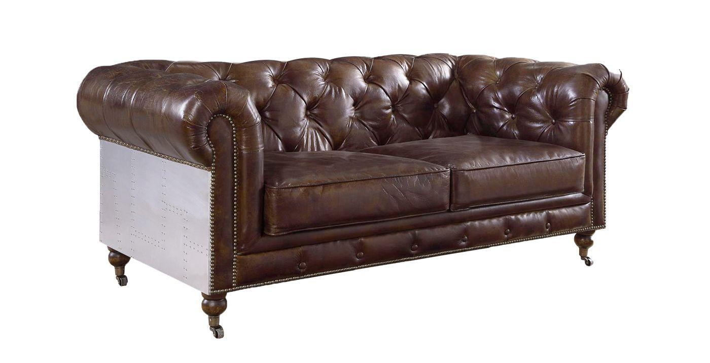

    
Acme Furniture Aberdeen 56590 Sofa Set Metallic/Brown 56590-Set-2 Aberdeen
