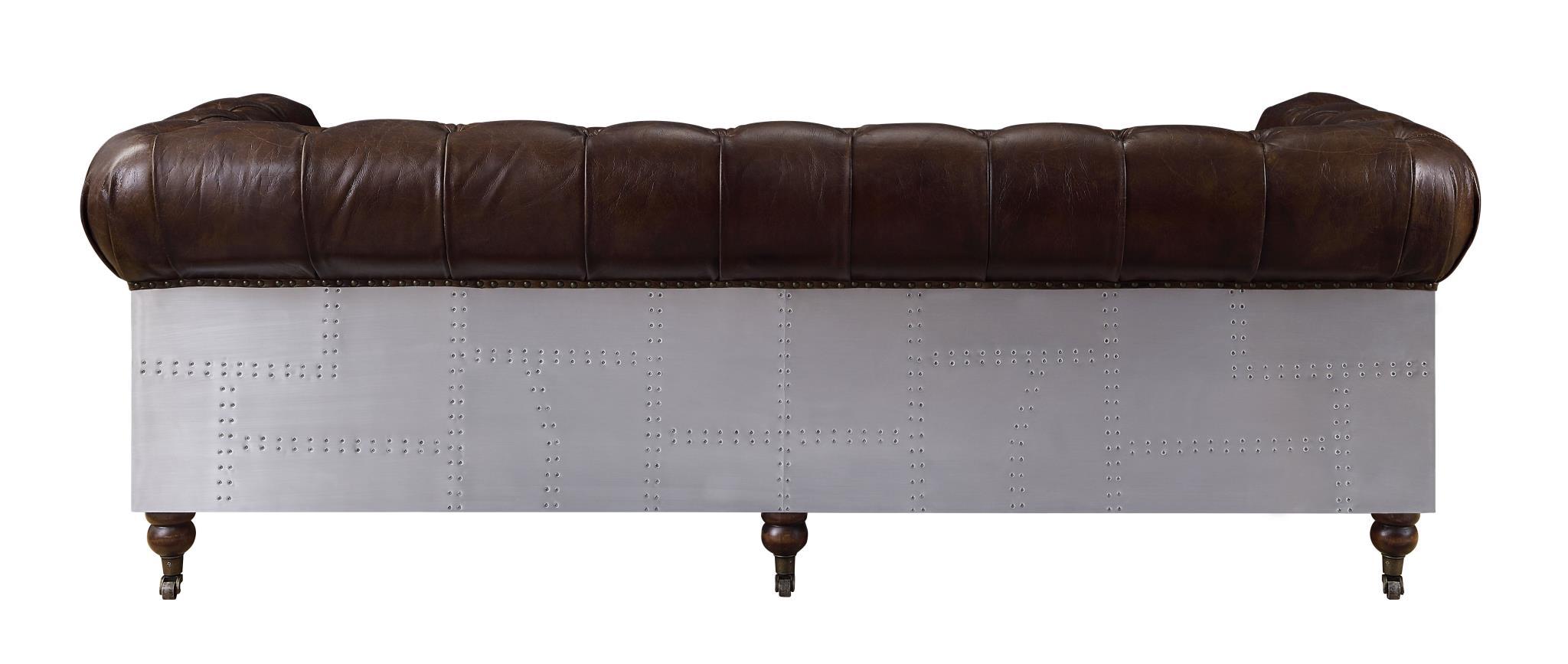 

                    
Buy Vintage Brown Top Grain Leather & Aluminum Sofa Set 3 Aberdeen 56590 ACME Urban
