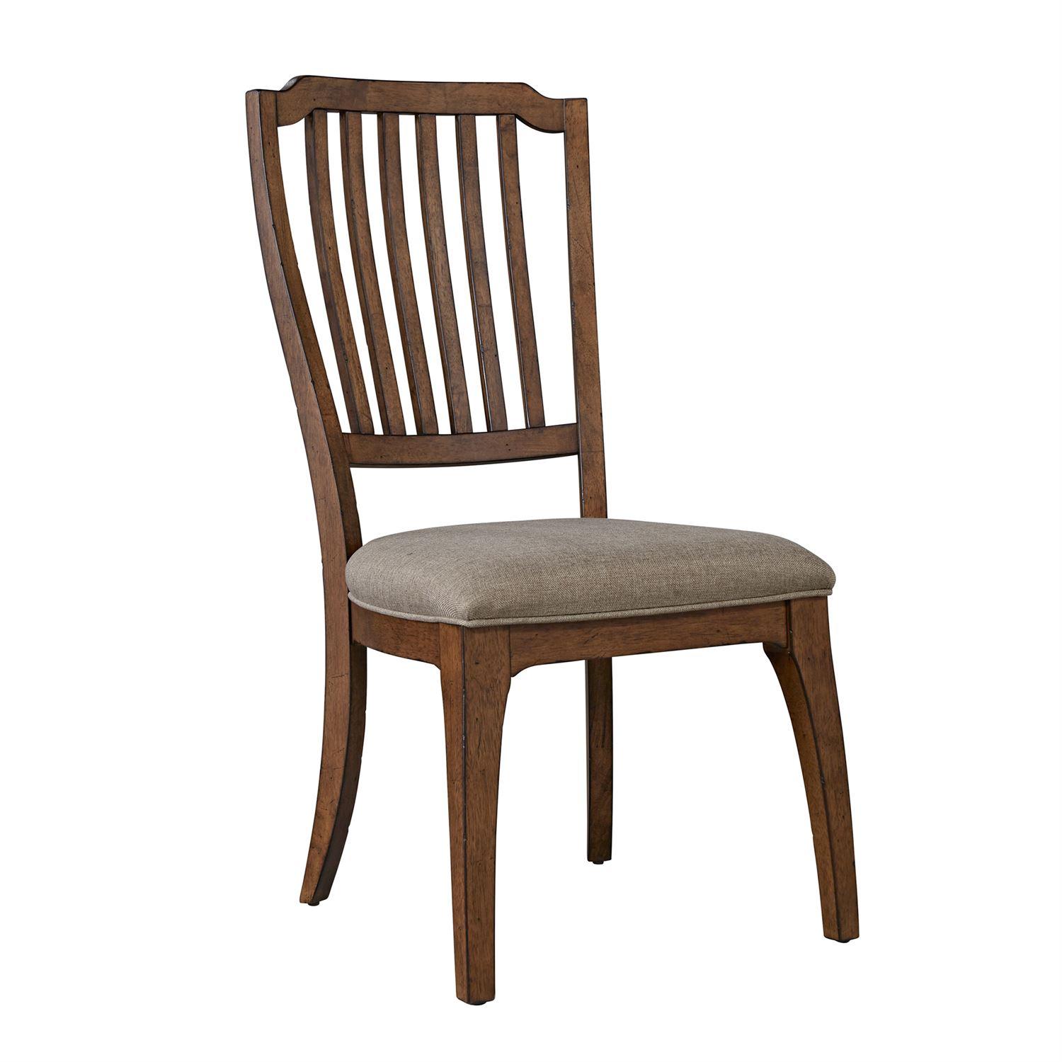 Vintage Dining Side Chair Arlington House  (411-DR) Dining Side Chair 411-C4001S in Brown 