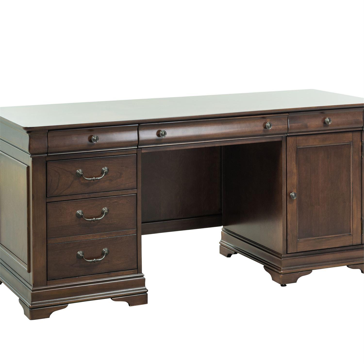

                    
Liberty Furniture Chateau Valley  (901-HOJ) Executive Desk Executive Desk Brown  Purchase 
