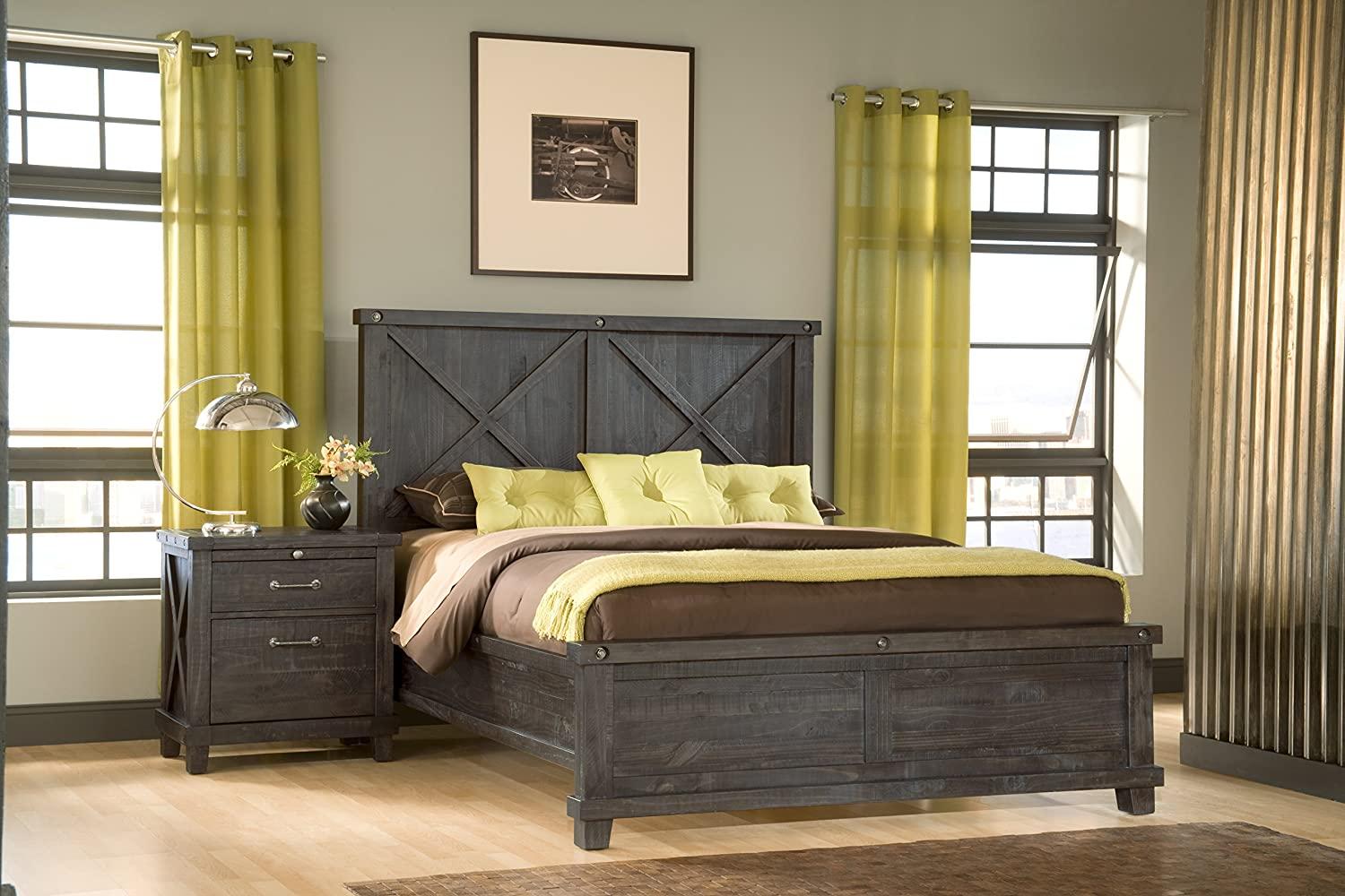

    
Vintage Cafe Finish Solid Wood Platform King Bedroom Set 5Pcs w/Chest YOSEMITE by Modus Furniture
