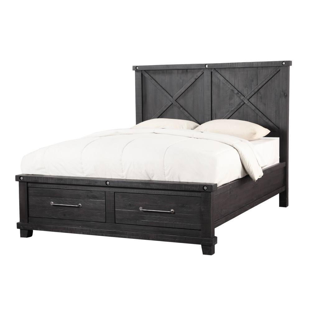 

    
Vintage Cafe Finish Solid Wood Storage Full Bed YOSEMITE by Modus Furniture

