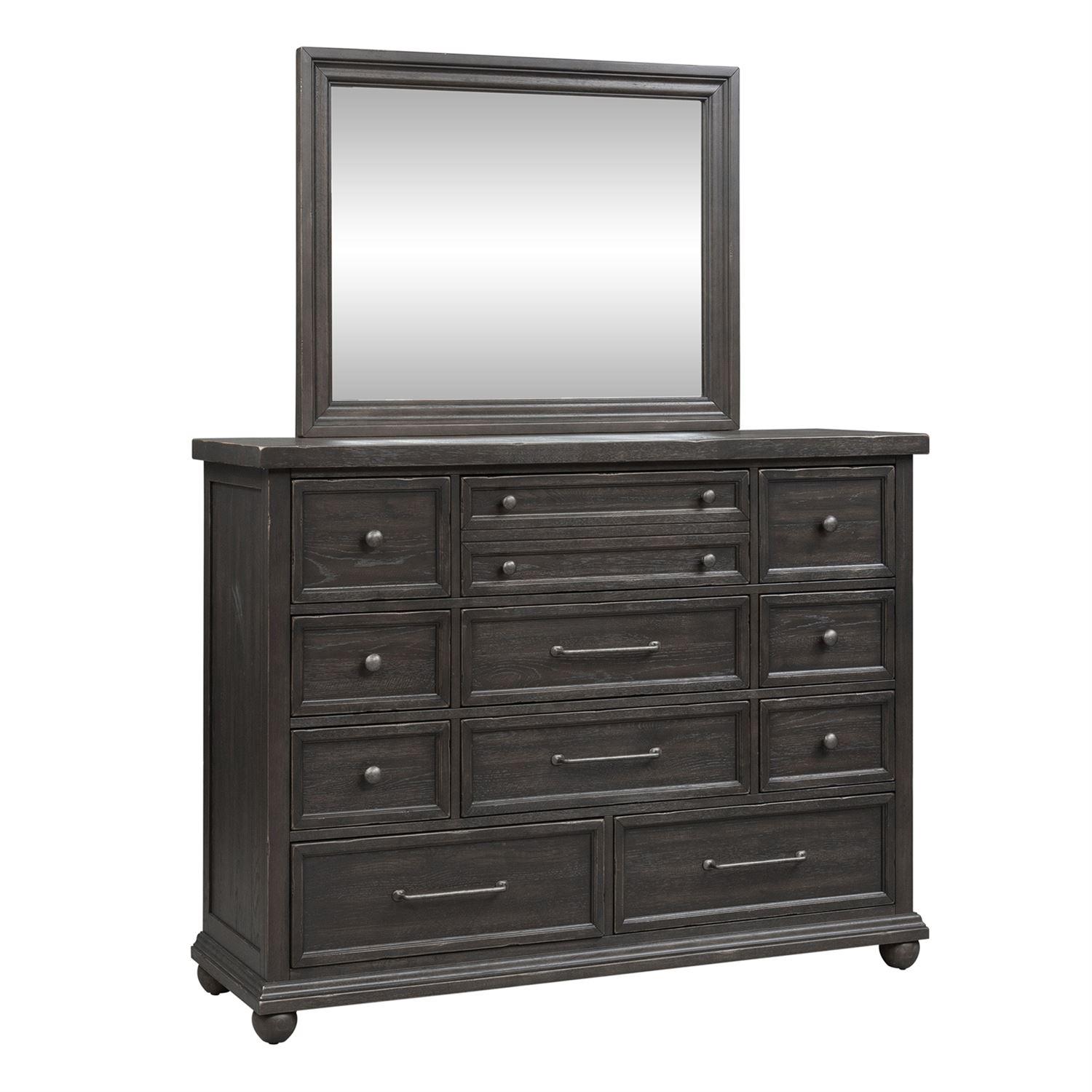 

    
Liberty Furniture Harvest Home  (879-BR) Combo Dresser Dresser With Mirror Gray 879-BR-DM
