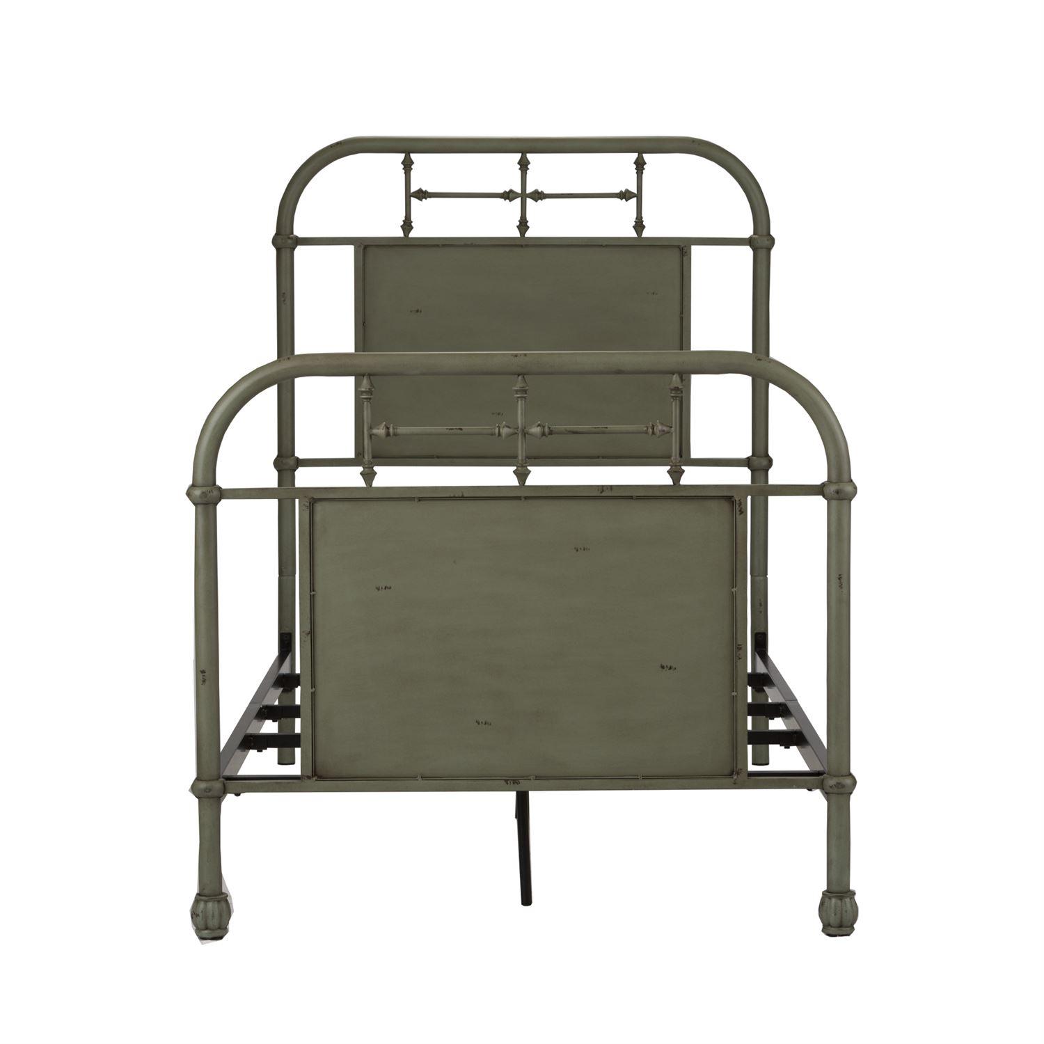 

    
Distressed Metal Finish Green Twin Bed 179-BR11HFR-G Liberty Furniture
