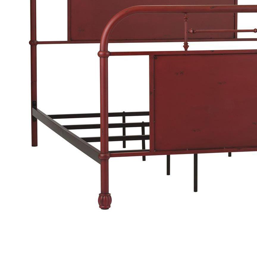 

    
Liberty Furniture Vintage Series  (179-YBR) Metal Bed Panel Bed Red 179-BR11HFR-R
