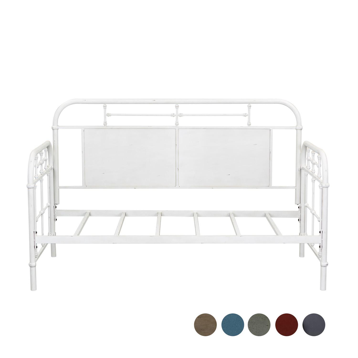 

    
Distressed Metal Finish Antique White Twin Daybed 179-BR11TB-AW Liberty Furniture
