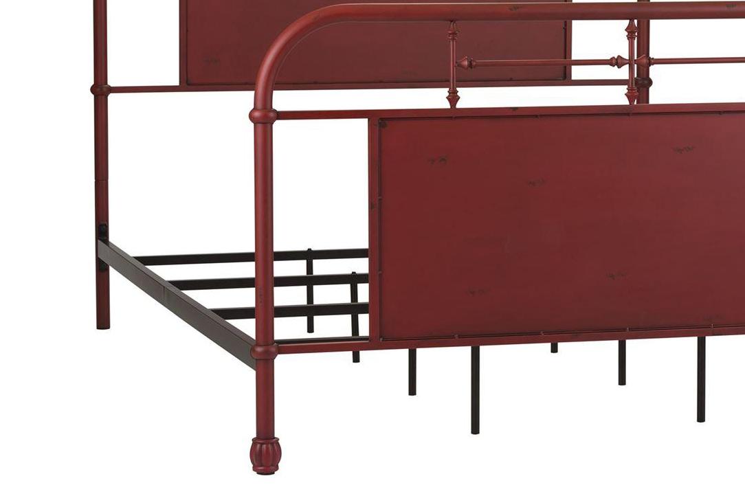 

    
Liberty Furniture Vintage Series  (179-YBR) Metal Bed Panel Bed Red 179-BR17HFR-R
