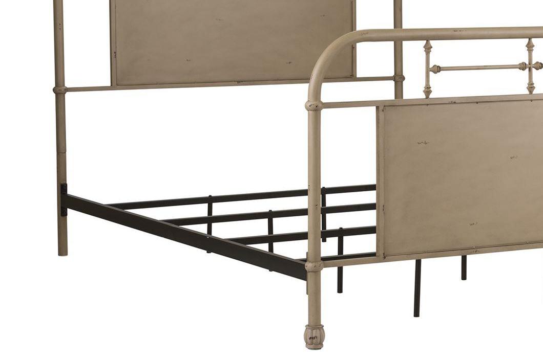 

    
Liberty Furniture Vintage Series  (179-YBR) Metal Bed Panel Bed Cream 179-BR17HFR-W
