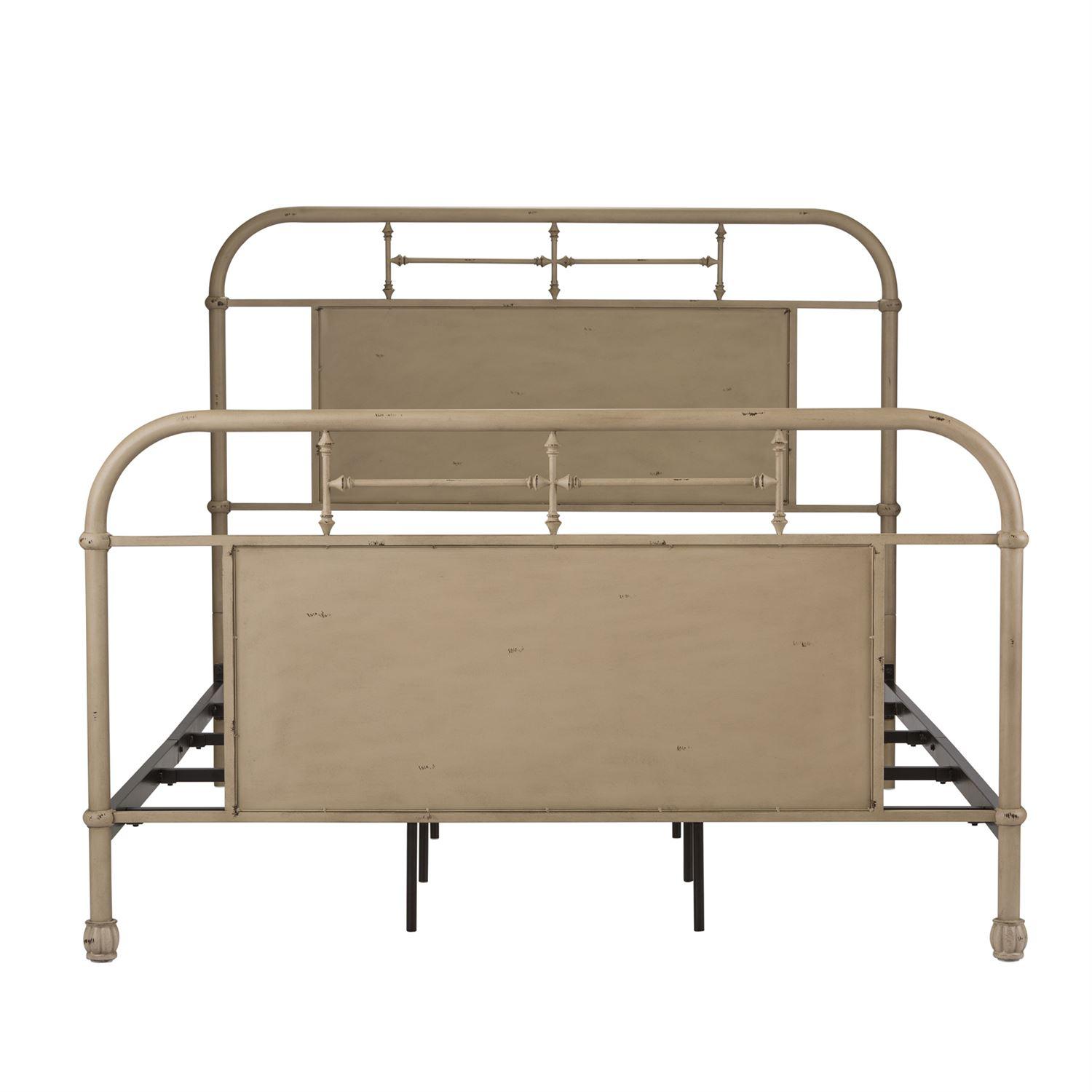 

    
Distressed Metal Finish Cream Queen Metal Bed 179-BR13HFR-W Liberty Furniture
