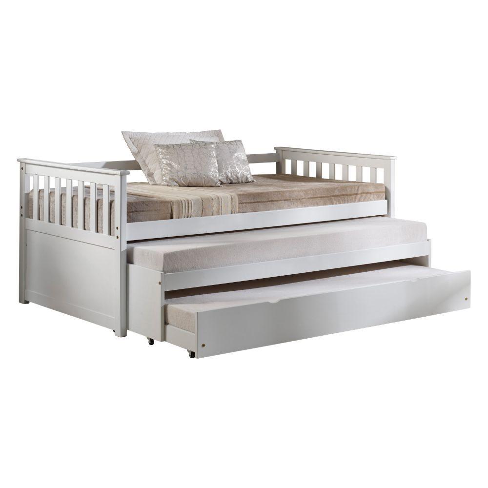 

    
Acme Furniture Cominia Daybed w/ trundle White 39080
