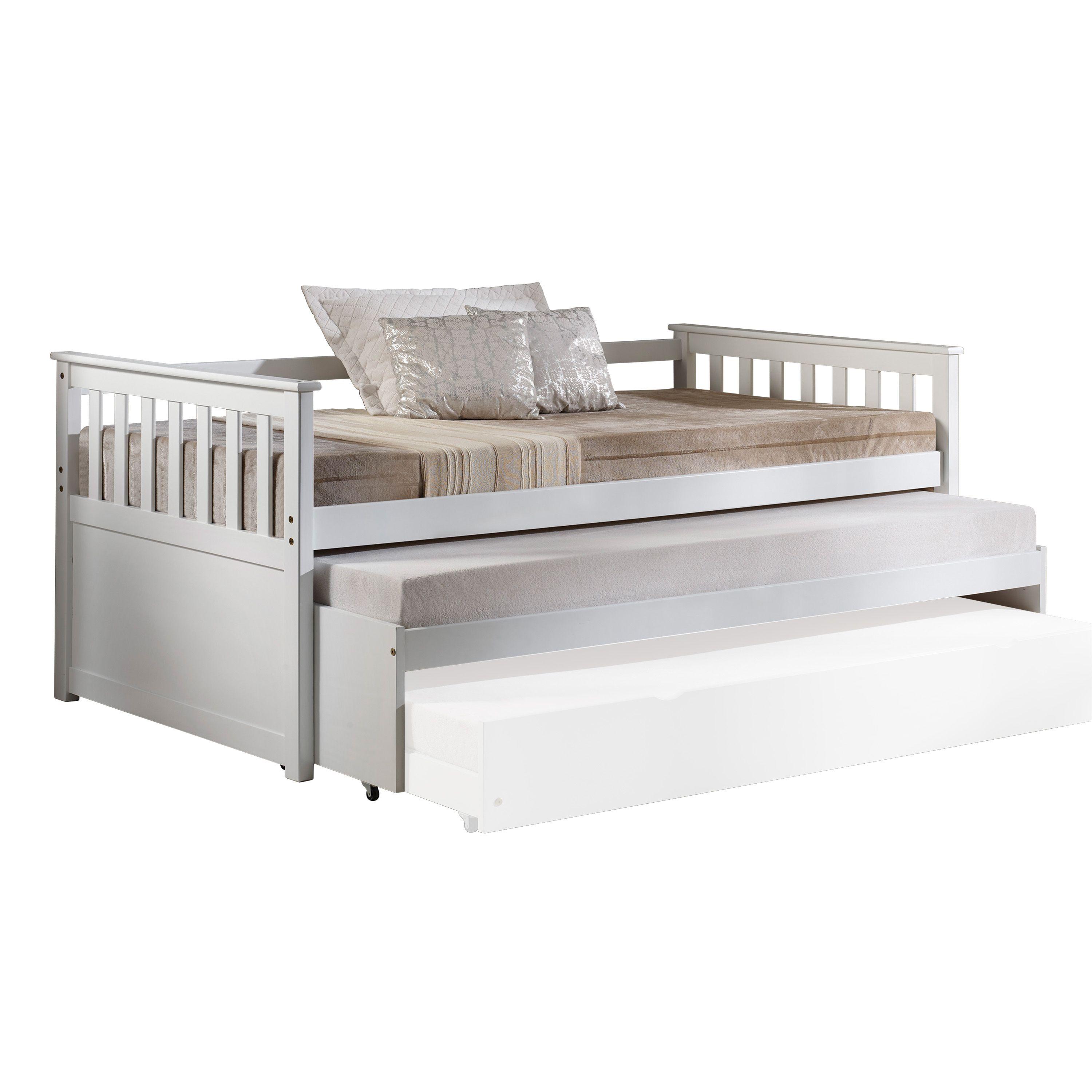 

                    
Acme Furniture Cominia Daybed w/ trundle White Upholstered Purchase 
