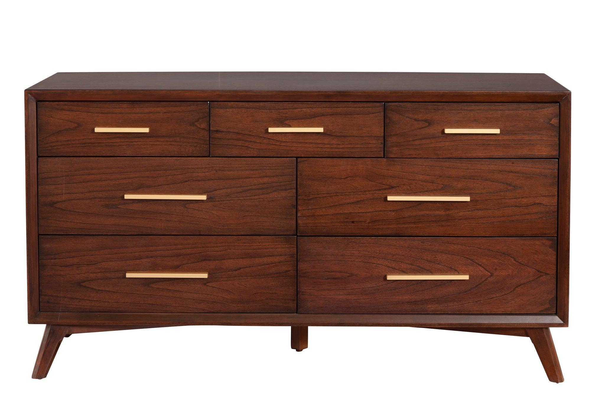 

    
Walnut 7 Drawer Dresser GRAMERCY ALPINE Mid-century Modern
