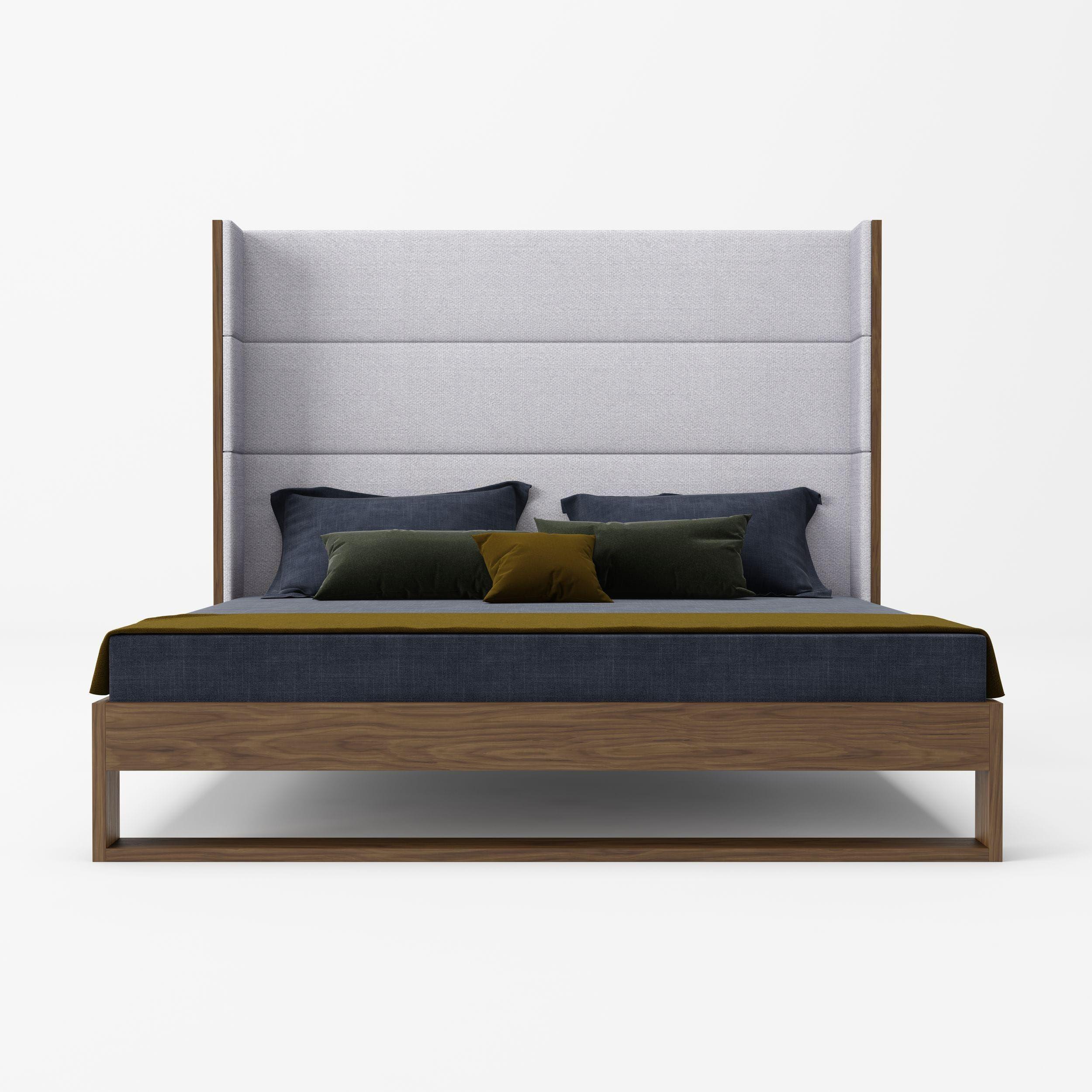 

    
Contemporary Walnut & Gray King Panel Bedroom Set 4 Heloise VGBBMA1502-BED VIG
