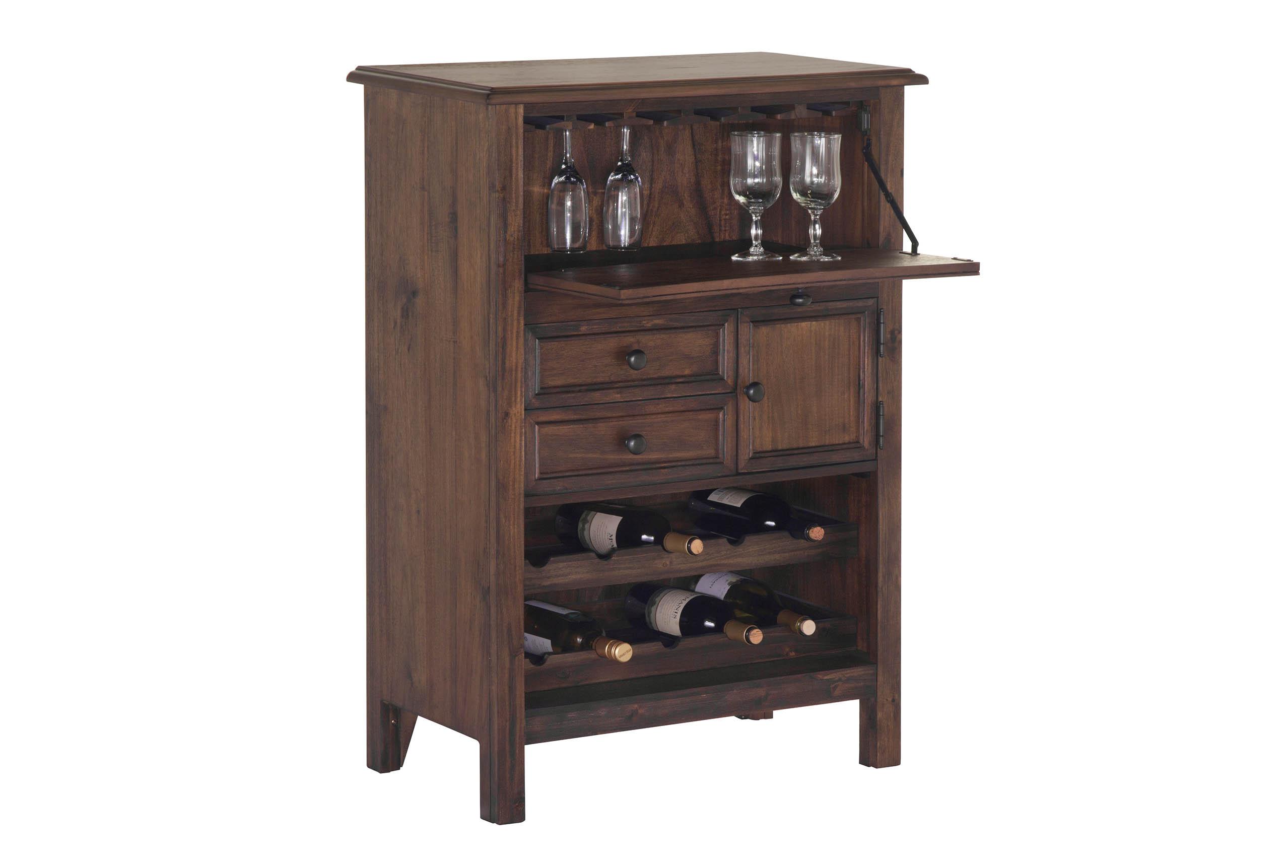 

    
Walnut Hardwood Wine Cabinet 7712 Bernards Modern Traditional
