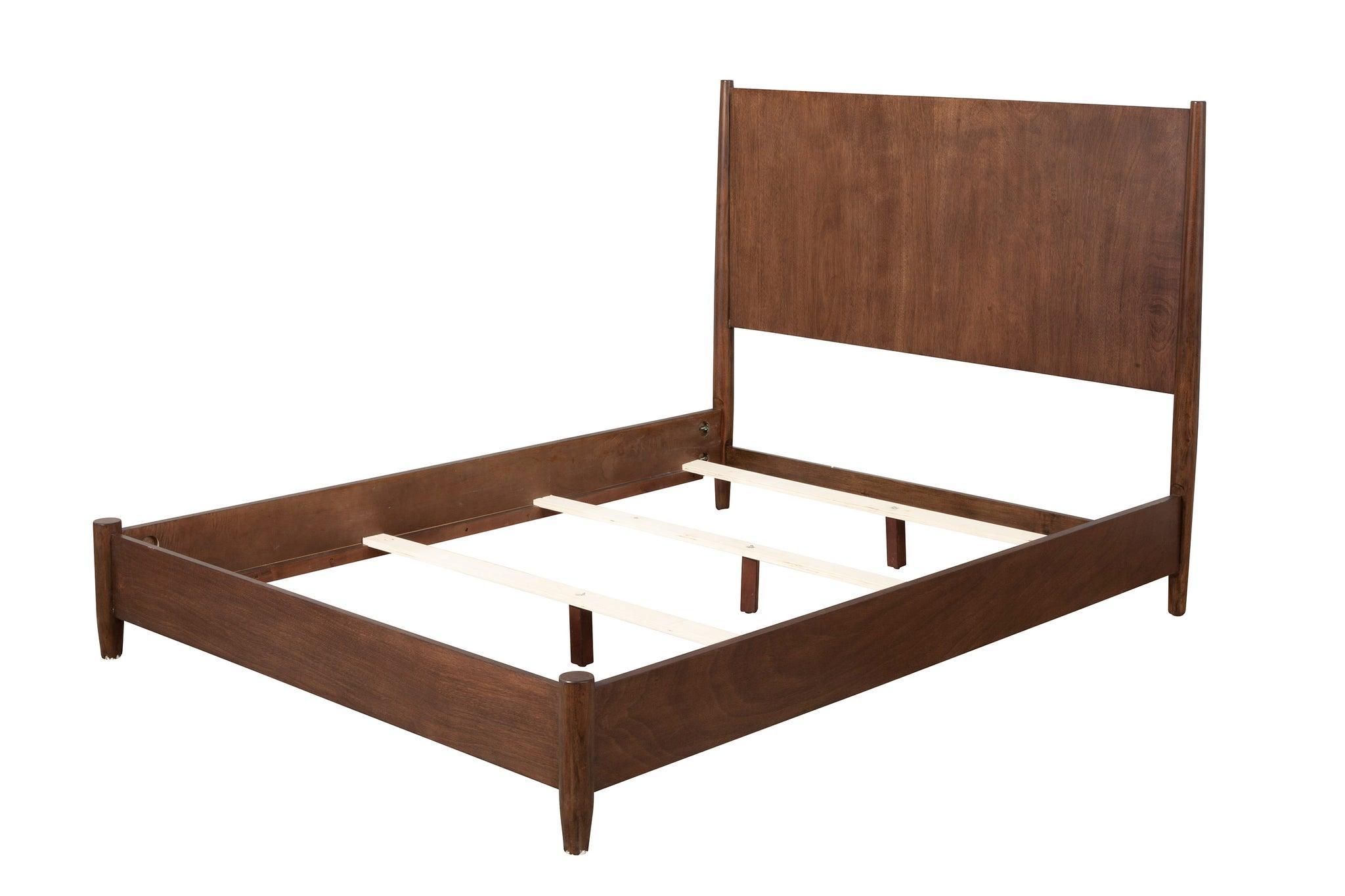 

    
 Shop  Walnut King Panel Bedroom Set 5P Flynn ALPINE Mid Century Modern Contemporary
