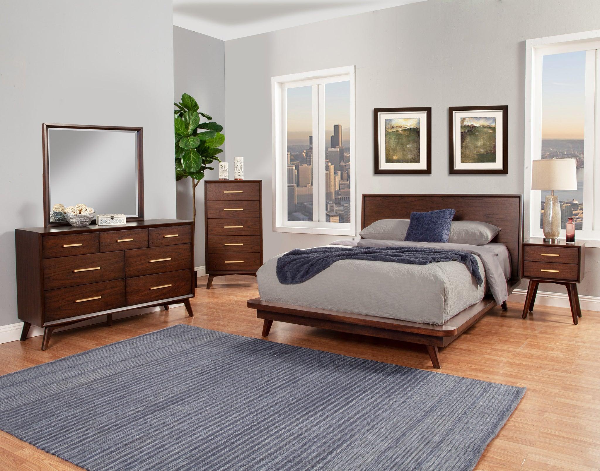 Alpine Furniture GRAMERCY Platform Bedroom Set