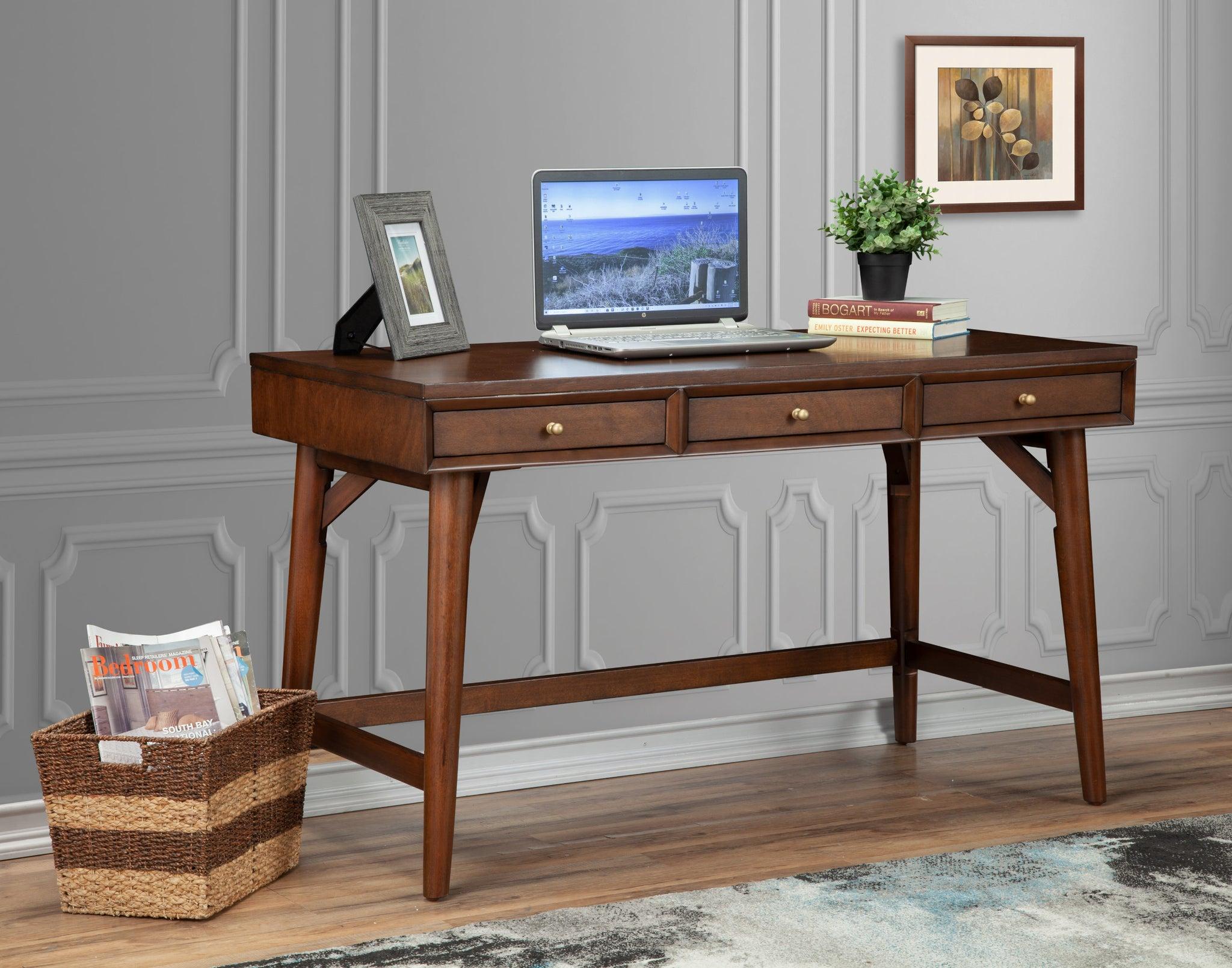 

    
Walnut Large Desk Flynn ALPINE Mid Century Modern Contemporary
